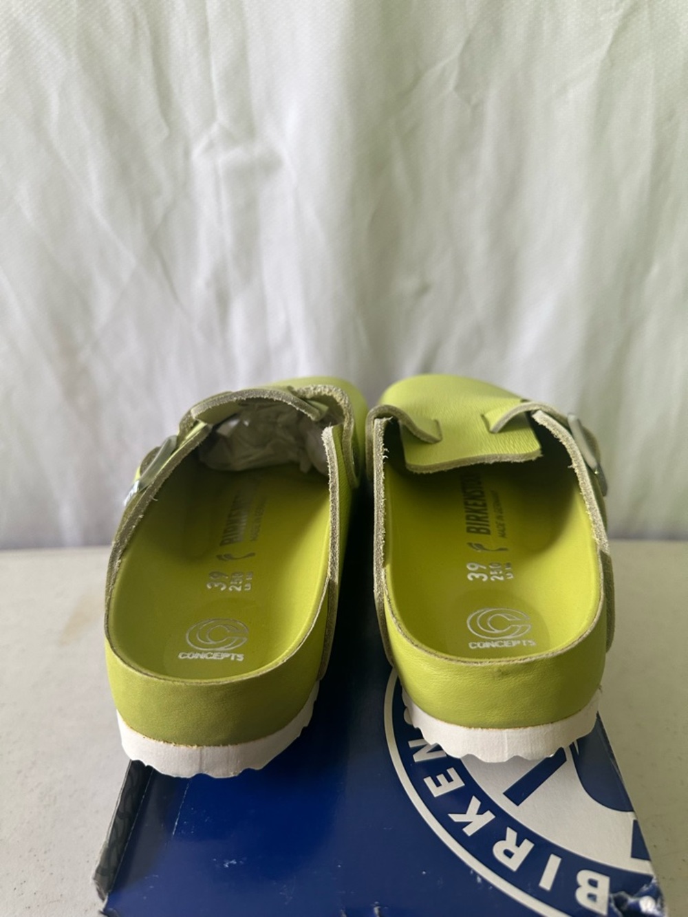 Concepts x Birkenstock Boston BS Epi Lime Clogs EU 39 US 8 New In Box - Picture 4 of 8